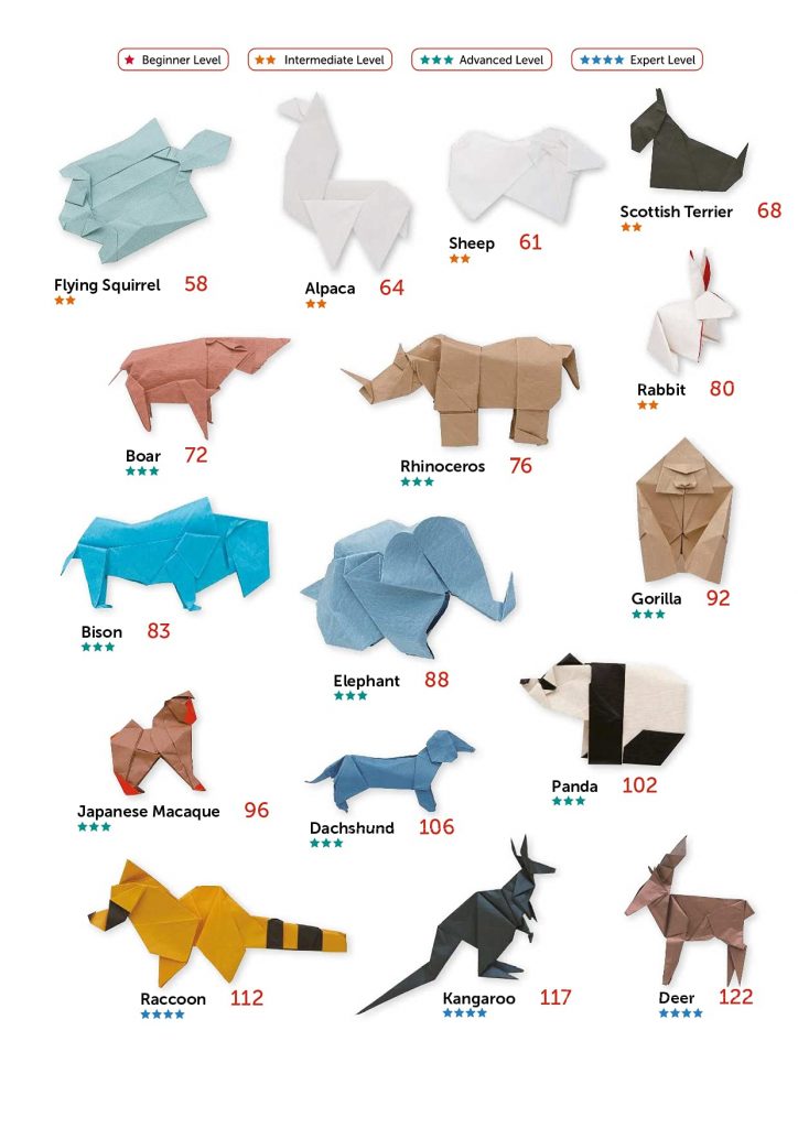 Realistic Origami Animals – Japanese Paper & Origami Supplies